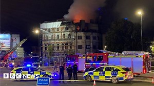 Large fire hits derelict Bristol Grosvenor Hotel