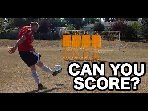 How to shoot a free kick in soccer | How to take a freekick | Free kick technique tutorial