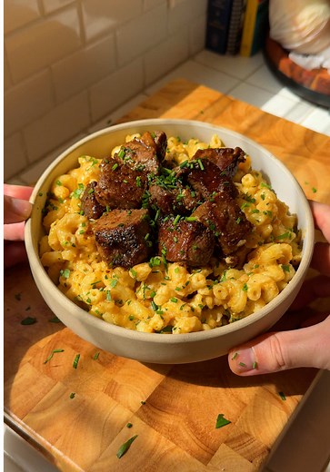 Cowboy Butter Steak Mac n Cheese Recipe