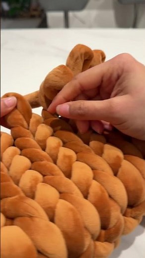 How to make Chunky hand knit bag | easy tutorial | #handknitting #knitters #handknit #handbag