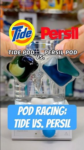 Pod Racing - Tide Vs. Persil #race #laundry #laundrypod