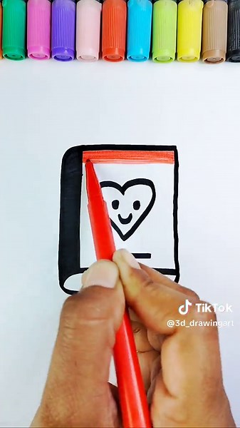 Creative Book Drawing Colouring Tutorial