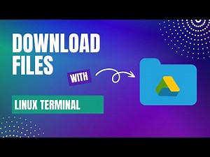How can I download files from Google Drive using Linux Terminal?