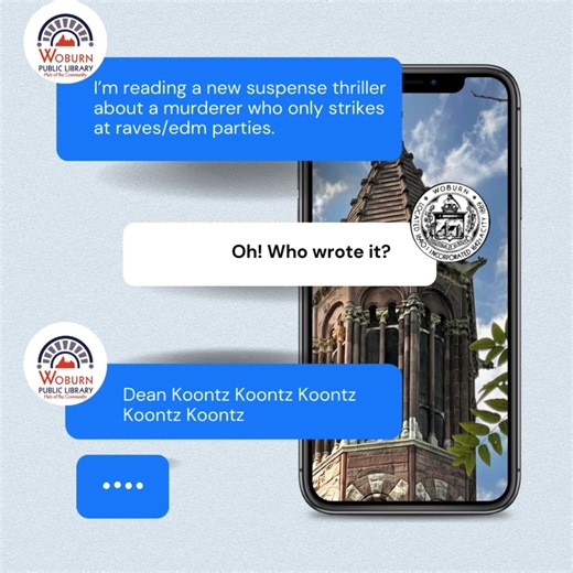 🤣 🤣🤣 #LibraryJokes #WoburnPublicLibrary #WoburnMA Photo Credit to Athena Morris | Woburn Public Library