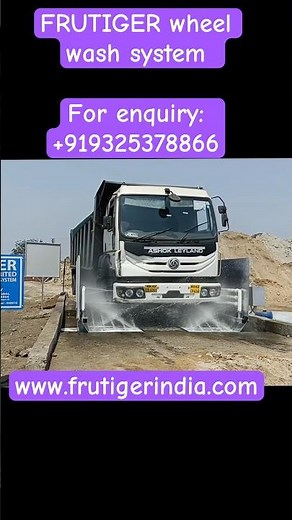 FRUTIGER INDIA | Advanced Wheel Washing System at WCL Coal Mine | Truck Tire Wash System for Mining
