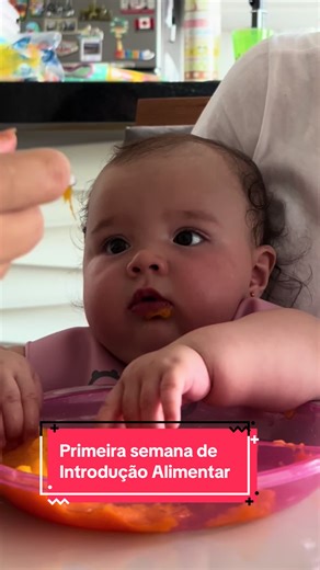 Primeira semana de IA da minha bebê de 6 meses, recebemos a orientação da pediatra. 5 primeiros dias somente frutas e após, iniciar as comidinhas (batata…carne, legumes…) Sinto essa etapa irá me desafiar muito, por isso sigo estudando e procurando mais orientações. Como foi por aí? #maternidade #introducaoalimentar #babiesoftiktok #comida #frutas