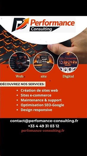 Création de sites web modernes et performants 🚀 #siteweb #marketingdigital