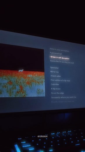 Spectator 💎🖤 #lyrics #music #desksetup #alternativerock