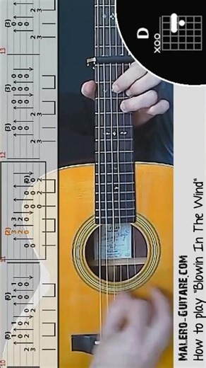 "Blowin In The Wind" - Guitar Lesson #acousticguitartutorial #guitartutorials #acousticcover