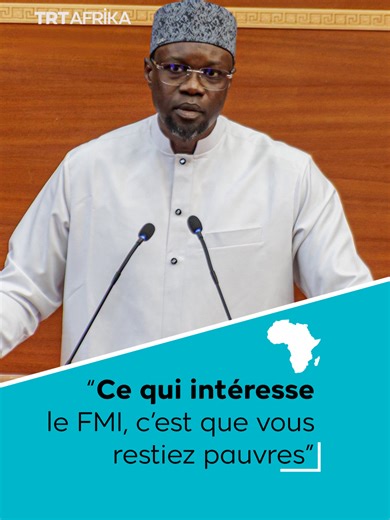 “Ce qui intéresse le FMI, c’est que vous restiez pauvres et sages”, a lancé Ousmane Sonko mardi devant les députés. Le Premier ministre sénégalais a fustigé les institutions financières internationales, affirmant que “l’Afrique n’a pas besoin d’annulation de la dette mais qu’on ne l’asphyxie pas par la dette injuste”. #Senegal #ousmanesonko#Sénégal #sonko #senegalaise_tik_tok