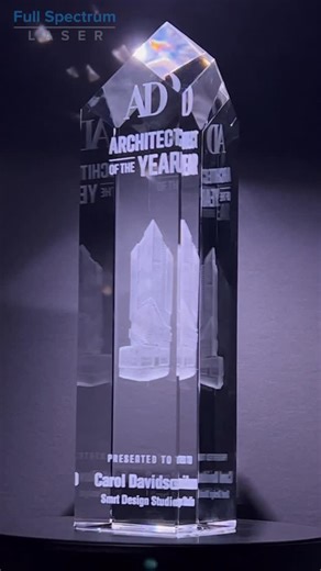 Full Spectrum Laser • FSL on Instagram: "Glass engraving, done the right way ✨ At Full Spectrum Laser we offer the perfect laser solution for glass engraving, The UNMEI —a powerful solution for both surface and sub-surface glass engraving that delivers unmatched clarity, depth, and consistency. From crystal awards to premium trophies, the UNMEI creates clean, permanent engravings that are far superior to sandblasting—no masks, no grit, no compromises. Just razor-sharp detail and stunning results