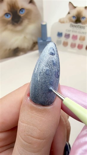 VIRAL Cheetah Print Cat Eye Nails 🐆💅 + Tipex Lite Application! #nails #nailart #naildesign