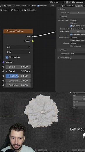 Blender : Displacement shader avec Eevee en 1 minute