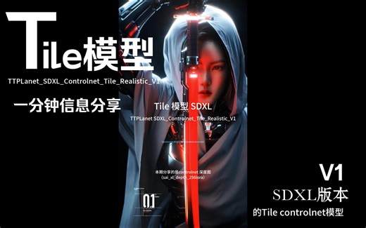 一分钟分享 - SDXL版本的Tile controlnet模型
