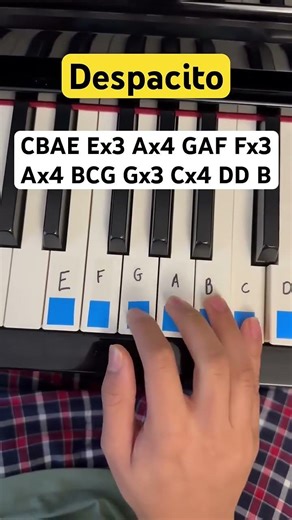 Despacito - Luis Fonsi, Daddy Yankee, Justin Beiber - Easy Piano Tutorial #piano #pianotutorial