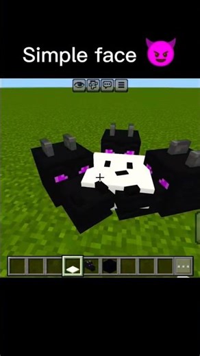 Simple face in Minecraft 😈