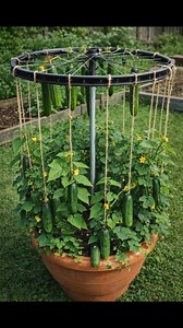 Traliccio per bicicletta: un giardino verticale creativo per i cetrioli | Ricette Light