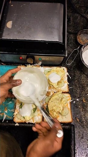 💥😳Night 12:00 Clock Egg Sandwich 🥪😋 #food #shorts