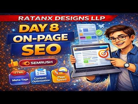 Day 8 – On Page SEO 🔥 | Complete Optimization Guide | SEO Course | RatanX Designs LLP