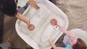 Closer to each other. Closer to you. Better sleep for everyone. Watch why rotation + our safe sleep innovation will make nighttime’s with your twins easier. Available January 2018. Pre-buy or register for the HALO Bassinest twin sleeper here: http://amzn.to/2yIHJk9 | HALO Sleep