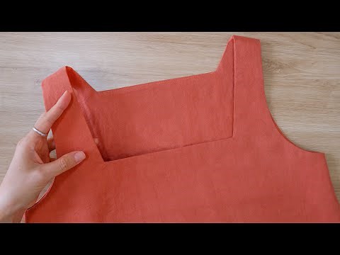 ✳ How To Sew Interfacing Square Neckline And Armholes | Sewing Techniques | Thuy Sewing
