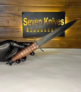 Handmade Army Sykes Commando 2nd Pattern Dagger Knife Hunting Dagger With Leather Sheath V42 Black Powder Coat Gift for Him Gift for Dad - Etsy Australia