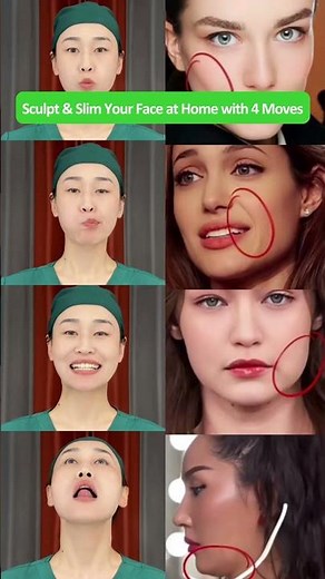 4 Facial Yoga Exercises to Transform Your Face, Reduce Double Chin, and Improve Cheek Volume