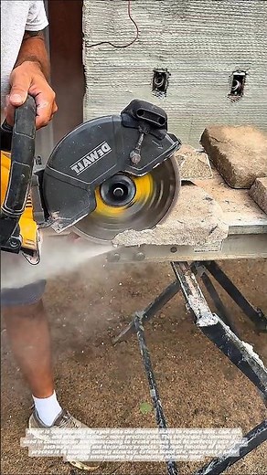 Amazing Stone Cutting Process with a Wet Masonry Saw.