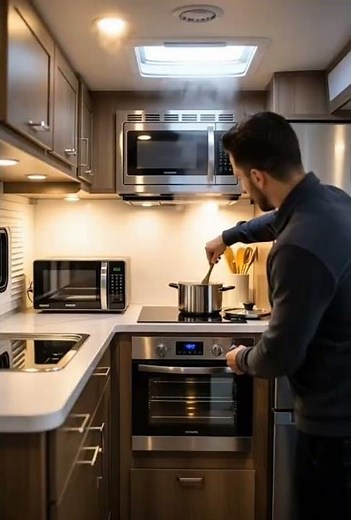 🚐 Inside a Luxury Motorhome | Full Interior Tour (Living Room, Kitchen, Bedroom & More!)