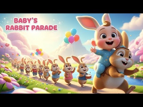 Baby’s Shiny Rabbit Parade 🐇✨ | Kids Learning & Fun Animal Adventure | Preschool Video