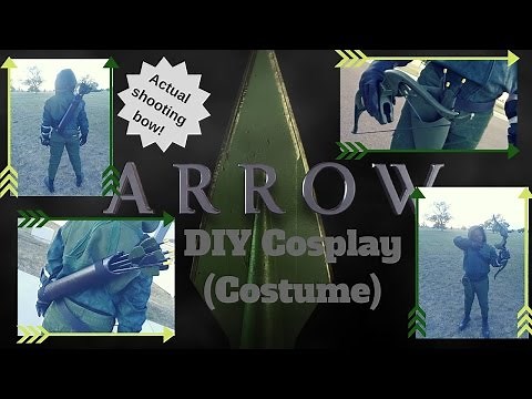 DIY CW Green Arrow Costume/Cosplay | Bow and Arrows, Mask, Jacket, Quiver, and More!