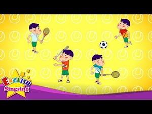 Easy Words 4 (Sports Song) - Learn English vocabulary for kids - English song for Toddlers