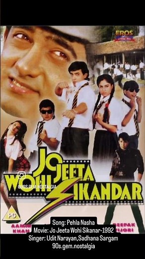 Pehla Nasha, Jo Jeeta Wohi Sikandar-1992 Udit Narayan,Sadhana Sargam #bollywood #bollywoodsongs