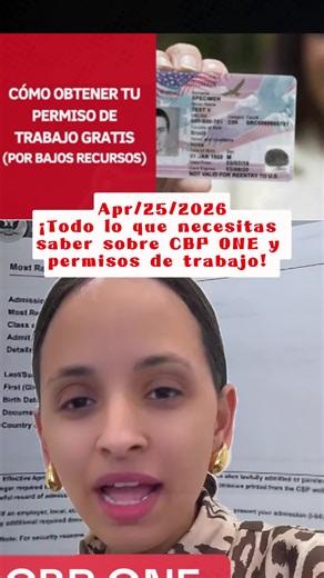 ¡Todo lo que necesitas saber sobre CBP ONE y permisos de trabajo! 💼🌎 #CBPONE #TrabajoUSA #Inmigración #Cuba #fyp
