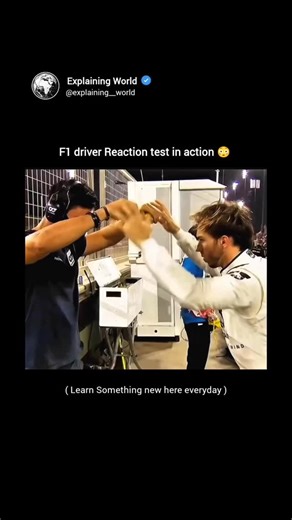Teach You Everything on Instagram: "F1 drivers practice special hand-eye coordination and reaction drills to stay sharp on race day. This test uses small balls or lights to improve reflexes, timing, and mental focus. Even a split-second reaction can mean the difference between winning and losing in Formula One. Reaction time is crucial during starts, overtake, and avoiding crashes. Training like this is part of every professional driver's routine. Via : formula1hd_ #f1driver #f1 #facts #history 