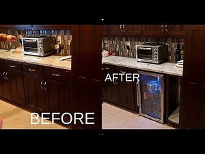 HOW TO: MINI FRIDGE INTO CABINET | DIY BY SILVER FOX | AB-1200X