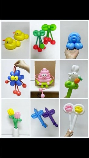 Do you like these 9 adorable balloon shapes?#diy #toys #balloon #balloonart #balloonanimals #