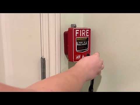 Pulling & Resetting An ADT (Fire-Lite) BG-12LX Fire Alarm Pull Station