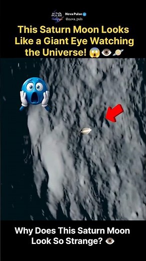Why Does This Saturn Moon Looks Like a Giant |#shorts #saturn #mystery #viral
