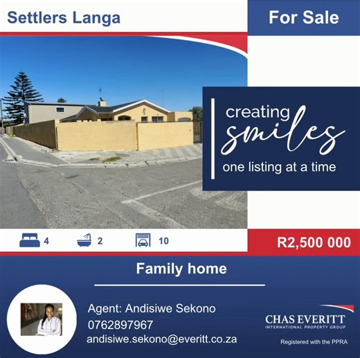 Family Home for Sale in Settlers, Langa, Cape Town