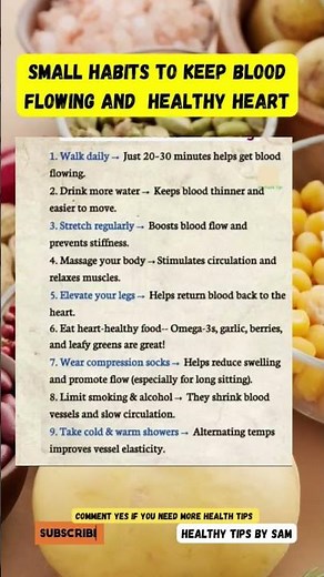 9 Natural Ways to Boost Blood Flow FAST! | Improve heart health 🚨