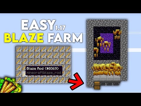 NEW 1.18 Blaze XP Farm in Minecraft Bedrock! (MCPE,Xbox,Ps4,Switch,Windows 10)