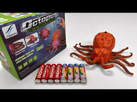 Unboxing Remote Control Octopus, Gear-shaped Moon Rabbit, Police Car, Fire Truck, RC City Bus