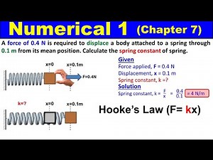 Numerical 1 Chapter 7 Physics Class 11 | Oscillations | 1st Year KPK Syllabus | Study With Me