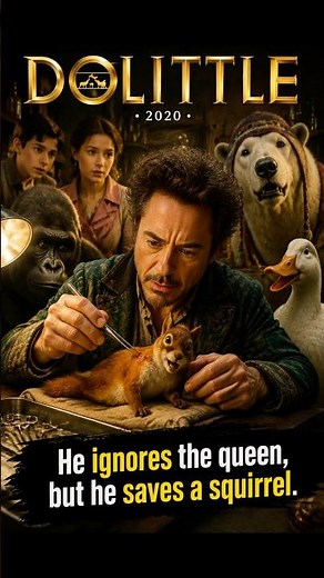 🐿️ The Queen Couldn’t Move Him, But One Injured Squirrel Could丨Dolittle (2020) #shorts #movie
