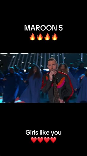 Maroon 5 - Girls like you live performance 🔥❤️🔥❤️ Great Song ✨🙏 Follow for more content 🔥 #maroon5 #fyp #new #live #song