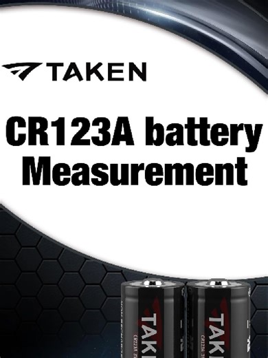 TAKEN CR123A battery measurement.#battery #useful #batteries #cr123a