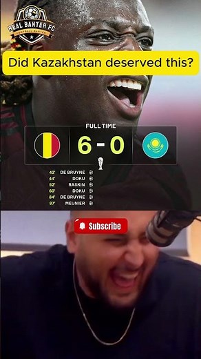 Belgium School Kazakhstan 6-0 😂 | De Bruyne & Doku Double Delight!