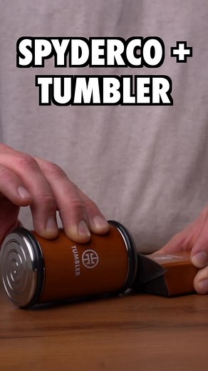 How I sharpened my SpyderCo folding knife to perfection with Tumbler #knifesharpening #spyderco #tumblerusa