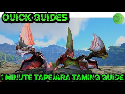 Ark Quick Guides - Tapejara - The 1 Minute Taming Guide!